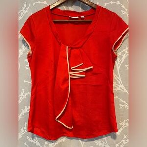 New York & Company orange blouse